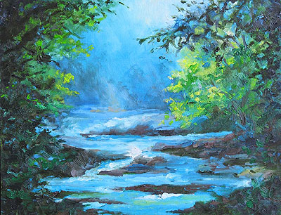 Blue River Mist by Barbara Griffin Robinson