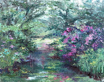 Rhododendrons and Reflections by Barbara Griffin Robinson