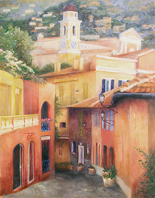 Early morning at Villefranche by Barbara Griffin Robinson